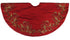 Imperial Design Hand Beaded Christmas Tree Skirt on Red - Large - 60" - ARCADIA HOME